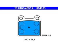Plaquettes de frein 13.0460-4033.2 ATE pour OPEL VW PORSCHE AUDI TALBOT BMW