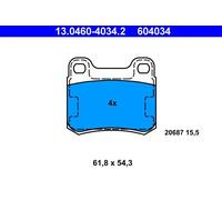 Plaquettes de frein 13.0460-4034.2 ATE pour MERCEDES-BENZ 190 124 Coupé