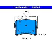 Plaquettes de frein 13.0460-4069.2 ATE pour MERCEDES-BENZ CLASSE S