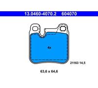 Plaquettes de frein 13.0460-4070.2 ATE pour PORSCHE 911 911 Speedster 911 Targa