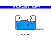ATE Plaquettes de frein à disque 13.0460-4072.2 – Arrière pour BMW 3