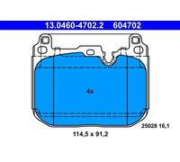 ATE Jeu de plaquettes de frein 13.0460-4702.2 avant pour BMW MINI