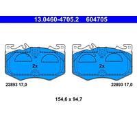ATE 13.0460-4705.2 Plaquettes de frein