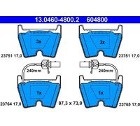 Plaquettes de frein 13.0460-4800.2 ATE pour VW PHAETON