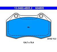 Plaquettes de frein 13.0460-4805.2 ATE pour RENAULT CLIO III MEGANE II