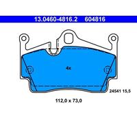 ATE Plaquettes de frein 13.0460-4816.2 arrière pour PORSCHE CAYMAN/BOXSTER 718