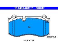 ATE Jeu de plaquettes de frein 13.0460-4817.2 – Avant pour Mercedes‑Benz Classe S/SL/E