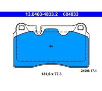 ATE Jeu de plaquettes de frein 13.0460-4833.2 Avant pour VW, Audi, SEAT, CUPRA