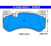 ATE Jeu de plaquettes de frein 13.0460-4839.2 – avant