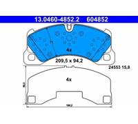 Jeu de plaquettes de frein ATE 13.0460-4852.2, avant