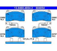 Jeu de plaquettes de frein ATE 13.0460-4854.2, avant