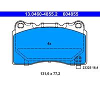 ATE Plaquettes de frein 13.0460-4855.2 pour OPEL ASTRA J GTC INSIGNIA A - Kit de montage