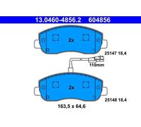 ATE Jeu de plaquettes de frein 13.0460-4856.2 – avant pour NISSAN OPEL RENAULT