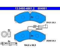 ATE 13.0460-4861.2 Plaquettes de frein