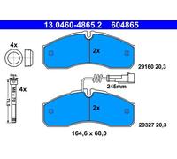 Plaquettes de frein 13.0460-4865.2 ATE pour NISSAN CABSTAR NT400 CABSTAR