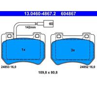 Plaquettes de frein 13.0460-4867.2 ATE pour ALFA ROMEO 159 159 Sportwagon SPIDER
