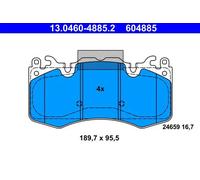 Plaquettes de frein 13.0460-4885.2 ATE pour LAND ROVER RANGE ROVER III