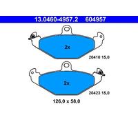 Plaquettes de frein 13.0460-4957.2 ATE pour RENAULT 21 A trois volumes 21