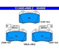 Plaquettes de frein 13.0460-4968.2 ATE pour ALFA ROMEO FIAT