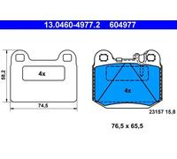 Plaquettes de frein 13.0460-4977.2 ATE pour MERCEDES-BENZ CLASSE M