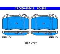 Plaquettes de frein 13.0460-4984.2 ATE pour MERCEDES-BENZ SL CLASSE S Coupé