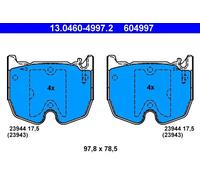 ATE Plaquettes de frein 13.0460-4997.2 pour Mercedes‑Benz SL / Classe S / Classe E