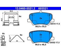 ATE Plaquettes de frein 13.0460-5521.2