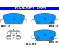 ATE 13.0460-5527.2 Plaquettes de frein
