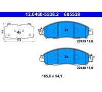 ATE 13.0460-5538.2 Plaquettes de frein