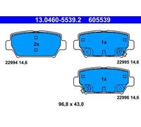 Plaquettes de frein 13.0460-5539.2 ATE pour MITSUBISHI ECLIPSE CROSS