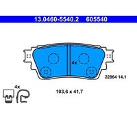 ATE Plaquettes de frein 13.0460-5540.2 - arrière - Mitsubishi Eclipse Cross/Outlander III