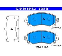 ATE Kit de plaquettes de frein 13.0460-5545.2 – frein à disque pour Subaru Forester XV