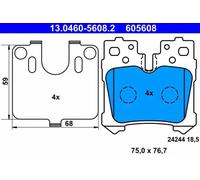 Plaquettes de frein 13.0460-5608.2 ATE pour LEXUS LS