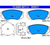 Plaquettes de frein 13.0460-5611.2 ATE pour OPEL SAAB CHEVROLET