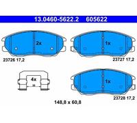 ATE 13.0460-5622.2 Kit de plaquettes de frein, frein à disque pour HYUNDAI,SSANG