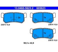 Plaquettes de frein 13.0460-5623.2 ATE pour SSANGYONG DAEWOO