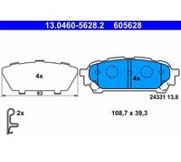 Plaquettes de frein 13.0460-5628.2 ATE pour SUBARU FORESTER IMPREZA Break