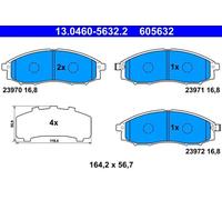 Plaquettes de frein 13.0460-5632.2 ATE pour NISSAN NAVARA PATHFINDER II PICK UP