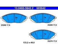 ATE Kit de plaquettes de frein 13.0460-5642.2 – frein à disque pour CHEVROLET SPARK