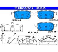Plaquettes de frein 13.0460-5655.2 ATE pour SUZUKI SWIFT IV SX4 S-CROSS VITARA