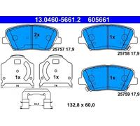ATE Plaquettes Bremsbelegsatz Avant pour Kia Carens IV K9 Hyundai Genesis