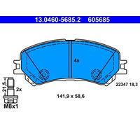 ATE Plaquettes de frein 13.0460-5685.2 avant – pour RENAULT ESPACE V GRAND SCÉNIC IV