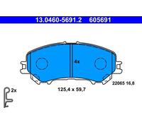 ATE Kit de plaquettes de frein 13.0460-5691.2 – frein à disque