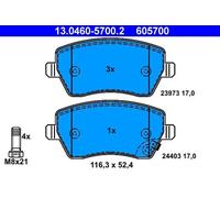 Plaquettes de frein 13.0460-5700.2 ATE pour OPEL SUZUKI