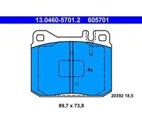 ATE 13.0460-5701.2 Plaquettes de frein