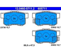 Plaquettes de frein 13.0460-5711.2 ATE pour HONDA LEGEND II SHUTTLE LEGEND III