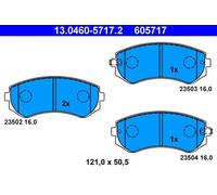 ATE Kit de plaquettes de frein 13.0460-5717.2 pour Nissan Almera I Hatchback