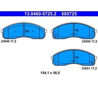 ATE 13.0460-5725.2 Plaquettes de freins pour KIA CARNIVAL II (GQ) PREGIO Bus