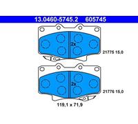 ATE 13.0460-5745.2 Plaquettes de frein