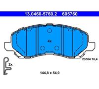 Plaquettes de frein 13.0460-5760.2 ATE pour CITROËN JEEP MITSUBISHI PEUGEOT